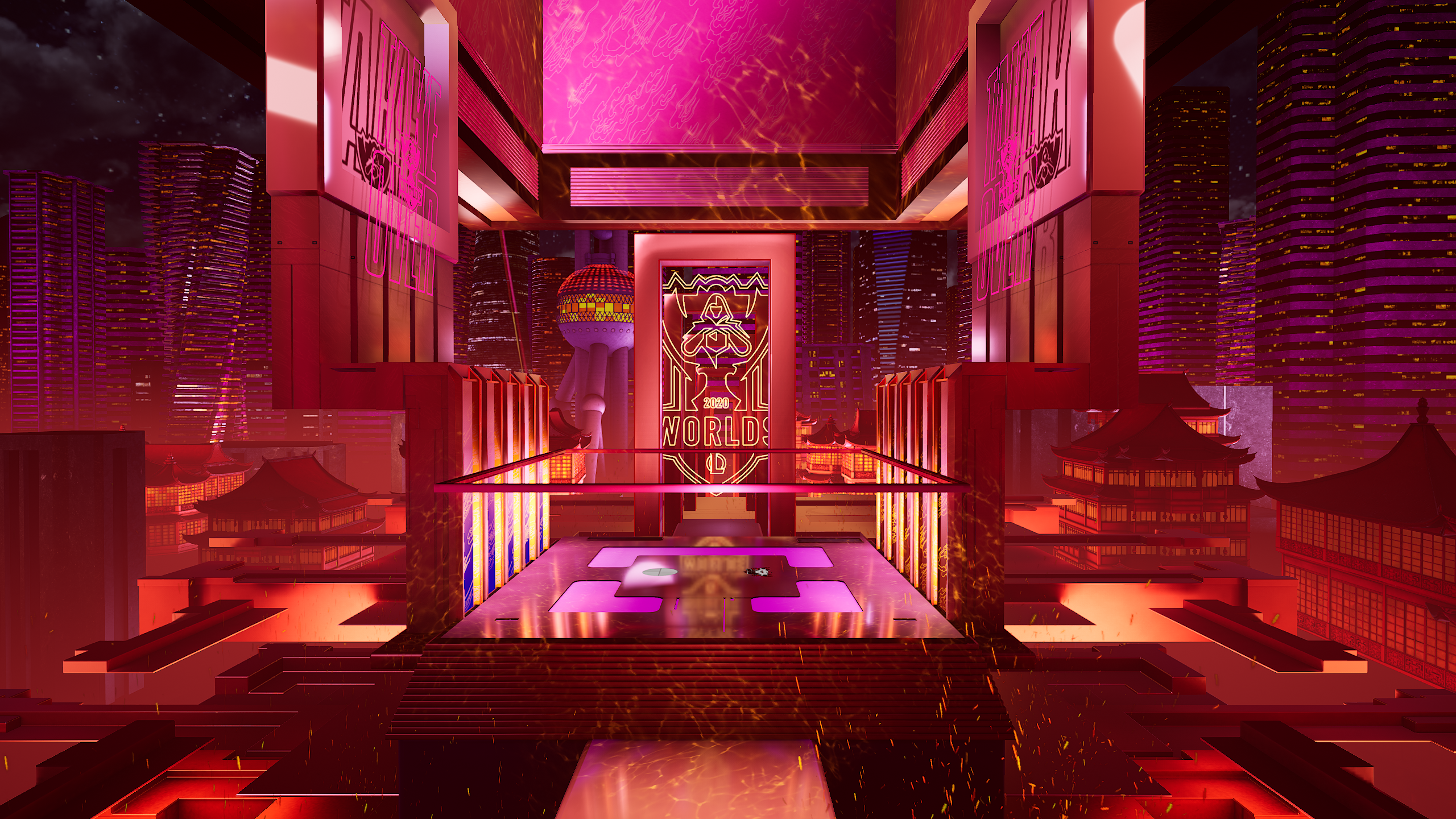 League of Legends Worlds 2020 Fire Stage